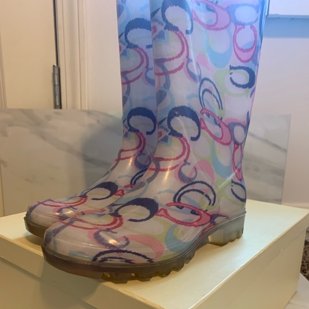 Multi Color Coach rain boots - Picture 6 of 8